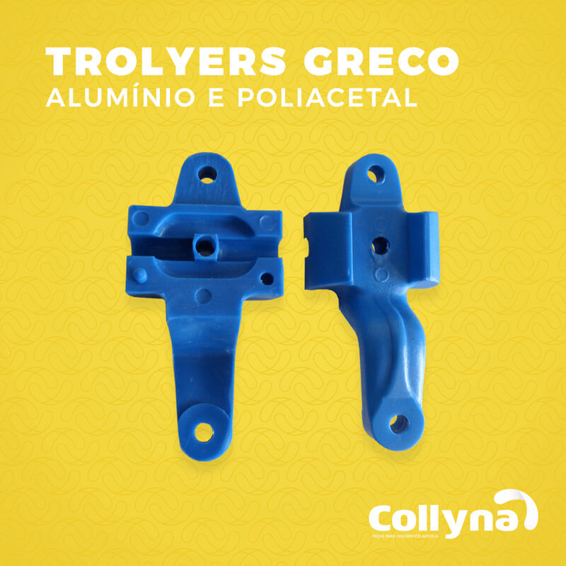 Trolyers greco alumínio e poliacetal